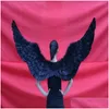 Party Decoration Fashion Props For Adts Large Feather Angel Wings Orange Purple White Black Each 100Cm Drop Delivery Home Garden Festi Dhkld