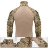 Racing Sets Tactische militaire schietuniform voor heren Camouflage G3 Combat Shirts Cargobroek met kniebeschermers Paintballpakken