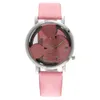 Cartoon Hollow Out Fashionable Women's Quartz Watch, Belt Style Watch