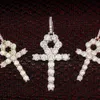 Пользовательские Vvs Moissanite Diamond Christians Ankh Высокое качество 925 Серебро Позолоченные Хип-Хоп Ювелирные Изделия Iced Out Крест Подвеска