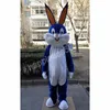 Adult size blue rabbit bunny Mascot Costumes Cartoon Character Outfit Suit Carnival Adults Size Halloween Christmas Party Carnival Dress suits For Men Women