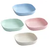 Servis uppsättningar 4 st. Tray Lightweight Bowls Plate Polypropylen (PP) Hållbar benroman sallad