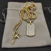 Кабельное Dy модное ожерелье роскошного дизайнера высококачественная изысканная премиум -кросс -медаль форма северная звезда