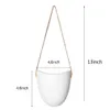 Planters Pots 3Pcs/Set Nordic Style Ceramic Flower Pot Plant Decoration Stand Hanging Planter Home Corridor Balcony Wall T200104 Drop Dh8Vn