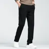 Herenbroek Lente Herfst Effen Zakken met trekkoord Bandage Elastische taille Casual Harlan-broek Mode Vintage Kantoordame