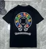 2023mens Classic t Shirt Heart Fashion Ch High Quality Brand Letter Sanskrit Cross Pattern Sweater T-shirts Designers Chromes Pullover Tops Cotton Tshirts 6sI