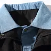 Erkek Ceketler Y2K Men Denim Ceket Japon Nakış Patchwork Varsity Ceket Büyük Boy Vintage Harajuku Gevşek Rüzgar Çekme Giysileri 231206