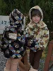 Caps Hoeden Herfst Winter Jongen Meisje Kinderen Plus Fluwelen Oorbeschermers Winddicht Warme Sjaal Cap Babymode Fleece Dikker Bloemenprint Wikkelhoed 231207