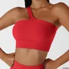 Al Women Yoga Ny One Shoulder Yoga Bra All-In-One Sexig Fitness Yoga Wear Beautiful Back Sports Bra