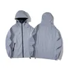 Men's Jackets Night Reflective Jackets Double Fabric Windbreaker Hooded Jacket Men Hip Hop Dancer singer Waterproof Zipper Coats Outwear 231206