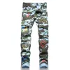 Jeans pour hommes Hommes Skinny Streetwear Crayon Denim Pantalon Hommes Camouflage Patch Slim Fit Pantalon Cargo Jeansy Mâle Vêtements