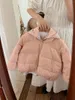 Down Coat Korean Ins Winter Kid Girls Jacket White Duck Thicked Warm Baby Girl Puffer mångsidig barn Ytterkläder