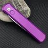 Special color! The Purple Protech 920/3407 Godfather Folding Knife Flipper Tactical Automatic knifes Outdoor survival UT85 Pocket Knives PT1718 2203 MP5 CQC7