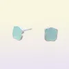 Amazonite Stud 925 SterlingのシルバーベアカラーイヤリングヨーロッパジュエリースタイルギフトAndy Jewel 8154336007079255