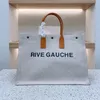 Дизайнерская сумка Модная женская сумка Rive Gauche Tote Сумка для покупок Сумка из верхнего белья Большая пляжная сумка Дизайнерская дорожная сумка через плечо Сумка Кошелек 001