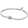 Chain Original 925 Sterling Silver Stars Daisy Link Chain Stones Pave Bar Bracelet For Bangle Bead Charm Jewelry 231204