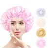 Büyük Duş Kapakları Yumuşak İpek Gece Kapakları Saç Bakım Bonnet Nightcap Kadınlar için Güzellik Salon Saç Saç Bakımı Güzellik Şapkaları Banyo Şapkası