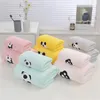 Toalla 2pcs Conjuntos de toallas y paños Lindo oso bordado Baño suave absorbente para baño Viajes de playa