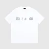 Designer masculino t-shirt roupas masculinas de alta qualidade marca de luxo puro algodão suor impressão carta edição solta camisa masculina S-2XL tina