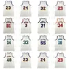 Jason Williams Retro Cream Chain Jersey Dennis Rodman Iverson Hakeem Oluwon Ray Allen Mike Bibby Shawn Kemp Kevin Garnett Koszula