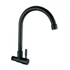 Bathroom Sink Faucets Black Kitchen Faucet Wall Mounted Flexible Stainless Steel Only Cold Water Tap Nozzle