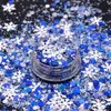 Acrylic Powders Liquids Snowflakes Nail Art Glitter Multi Color Flakes Sequin Glitter Nails Christmas Shiny 3d Glitter Nails Accesorios Decorations 231202