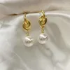 Baumelnde Ohrringe 10 Paare/Los Einzigartiges Design Perle vergoldet Ohrring Tropfen Verkauf von Luxusschmuck im Großhandel