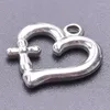 Charms 5 stks/partij Rvs Holle Hart Frame Zoete Paar Liefde Bezel Hanger Diy Meisje Oorbellen Sieraden Accessoires Bulk