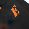 Erkek Ceketler Tasarımcı Ceket Kadınlar Turuncu Mektup Desenli Arka Açık Spor Sıcak Ceket Termoset Termoset Mürekkep Baskı