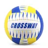 Bollar Crossway Officiell storlek 5 PU Volleyboll Högkvalitativ match Volleybollboll inomhus utomhusträningskula med gratis presentnål 231206