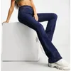 Jean mode femme pantalon évasé ample rétro taille moyenne bleu droit Denim pantalon automne baggy décontracté jambe large 231206