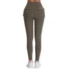 Yoga-Hose für Damen, schnell trocknend, eng anliegend, Workout, hohe Taille, Bauchkontrolle, lange Leggings mit Taschen, weich, athletisch, für Fitness, Laufen, Schwitzen, Sport