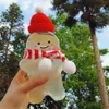 Water Bottles 10PCS 500ML Christmas Xmas Gingerbread Man Candy Jars Juice Drink Bottle Party Can Gift Wrapping 231207