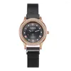 Wristwatches Magnet Buckle Women's Fashionable Watch With Diamond Inlay