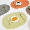 Tovagliette Tappetino Ovale Semplice Pratico Stile Nazionale Accessori da cucina creativi Cotone poliestere intrecciato Anti-confortevole