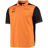 Erkek Tişörtleri Açık Mekan T-Shirts 2022 Yeni F1 Yarış Polo McLaren Takımı Kısa Kollu Yaku Erkek Yaz Hızlı Kurutma Norris Qyyk