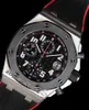 Mężczyźni Audemar Pigue Watch APF Factory 42mm Dark Knight 2647 A3126 Chronograph Męs