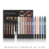 Eye Shadow/Liner Combination 12pcs/set Durable Sweatproof Eyeliner Pencil Eye Shadow Pencil Kit Lasting Eye Liner Pencil Pigment Waterproof Eye Makeup Tools 231207