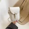 Avondtassen Trend Damestas Groen Zacht Leer Mini Crossbody Luxe Textuur Mobiele Telefoon Portemonnee Dame Veelzijdige Schouder Bolso Mujer