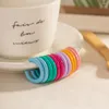 Stud Earrings Fashion Big Size C Shape Trendy Acrylic Alloy Hoop For Women Korean Geometry Colorful Studs Jewelry