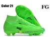 هدية حقيبة رجال عالية الكاحل لكرة القدم أحذية رونالدو CR7 Superfiys 9 IX Elite TNS FG Firm Ground Cleats Mbappe Neymar ACC Soccer Shoes Top Outdoor Trainers Botas de Futbol