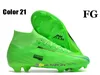 Подарочная сумка мужская высокая лодыжка футбольные сапоги Ronaldo CR7 Superfiys 9 IX Elite Tns FG Frond Ground Cheats Mbappe Neymar ACC футбольные туфли Топ -тренеры на открытом воздухе Botas de Futbol