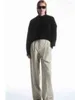 Kvinnors tröjor kvinnor 2023 Autumn Fashion Casual Style Raglan Knit Retro Long Sleeve Chic Chicken Neck All-Match Sweater Mujer