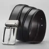 Belts In-stock High-end Genuine Leather Rotating Pin Buckle Business Men's Belt With Logo