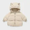 Ropa de abrigo de plumón para bebés, Chaqueta de algodón acolchada para niños, Top cálido para niñas de invierno