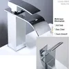 Other Faucets Showers Accs TAICUTE Waterfall Basin Sink Mixer Tap Water Stainless Steel Bathroom Accessories Black Chrome 231206