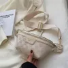 Kadın Tasarımcılar Zarif Ekose PU Deri Kadınlar İçin Yeni Bel Çantaları Bel Paketleri Şık Fanny Pack Geniş Kayış Crossbody Göğüs Çantası G2289M