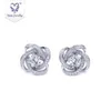 Yadis 2023 Fashion Flower Gold Plated 925 Sterling Sliver Jewelry Women Moissanite Diamond Stud Earrings