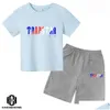 Ensembles de vêtements Marque Trapstar Tshirt Enfants Vêtements Garçon Survêtement Ensemble Harajuku Tops Tee Drôle Hip Hop Couleur T Shirtbeach Shorts Occasionnels Dr Dhfrt