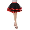 Rokken Dames Kerst Dansfeest Tule Rok Vakantiekostuum Tutu Ballet Vintage Elastische Hoge Taille Kant Kort